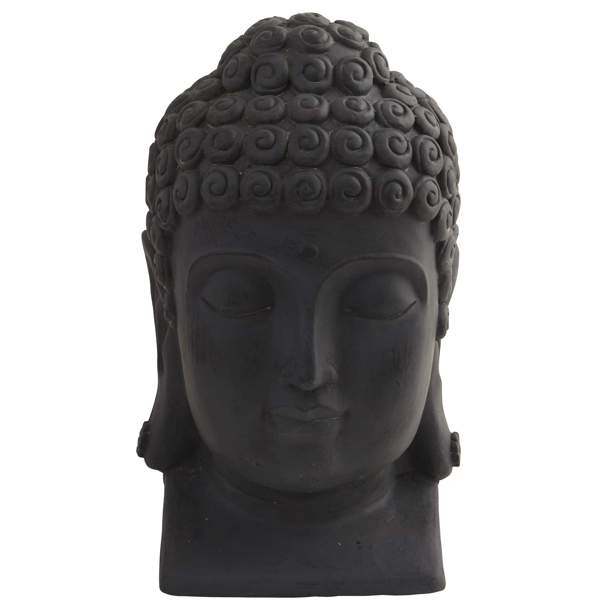 15.5" Gray Buddha Head